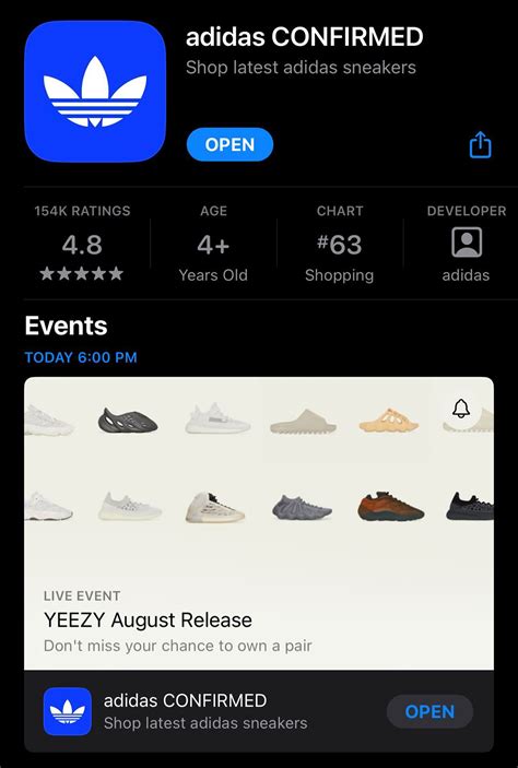 adidas app yeezy